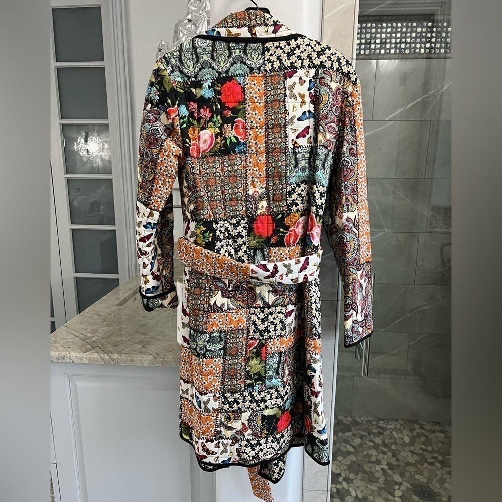 Alice + Olivia Moya Quilted Patchwork Coat - Picture 9 of 15